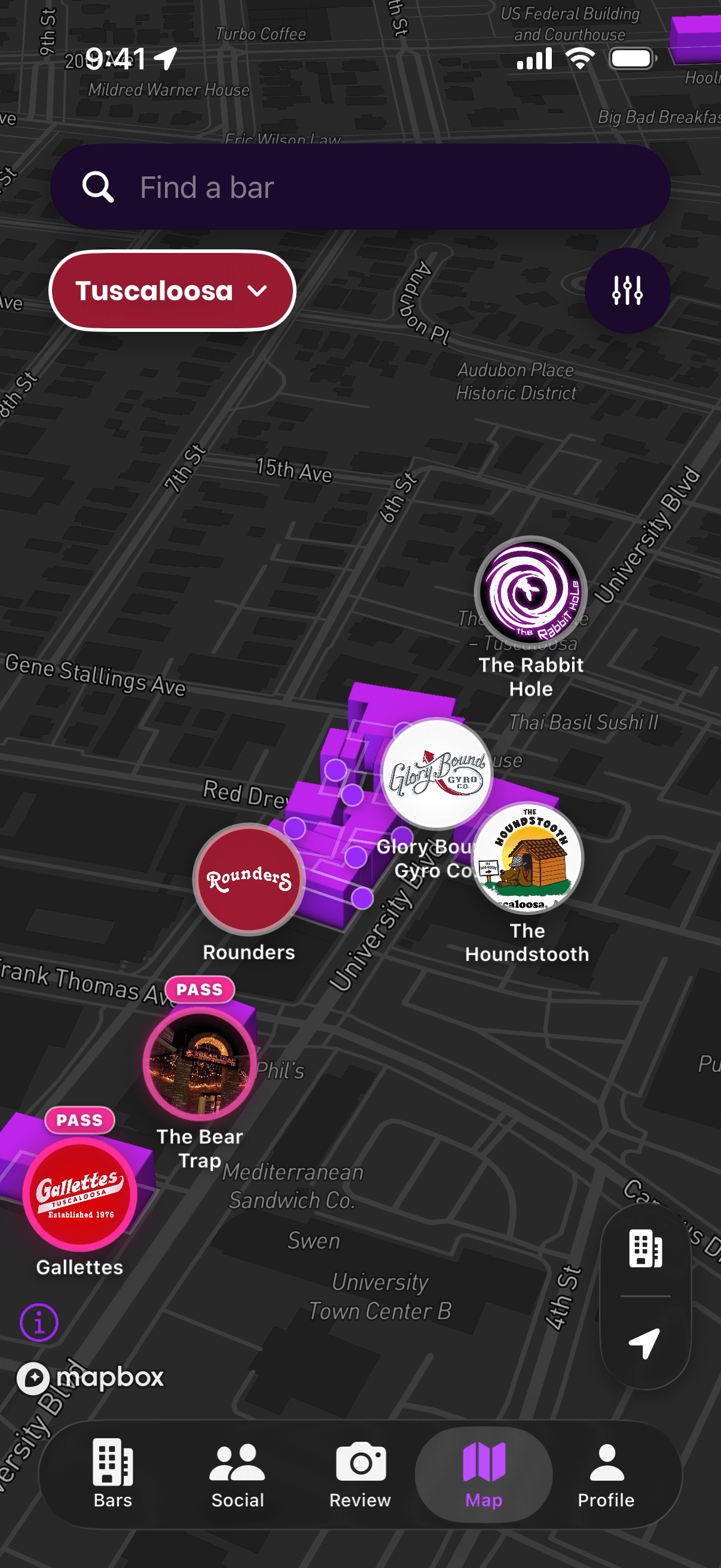 HotSpot map view